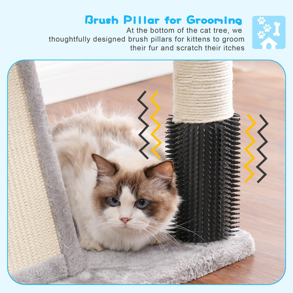 Hey-brother cat tree large-adult cats can perch and survey the room