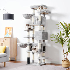 Hey-brother cat tree posts with sisal for satisfying claw grinding.