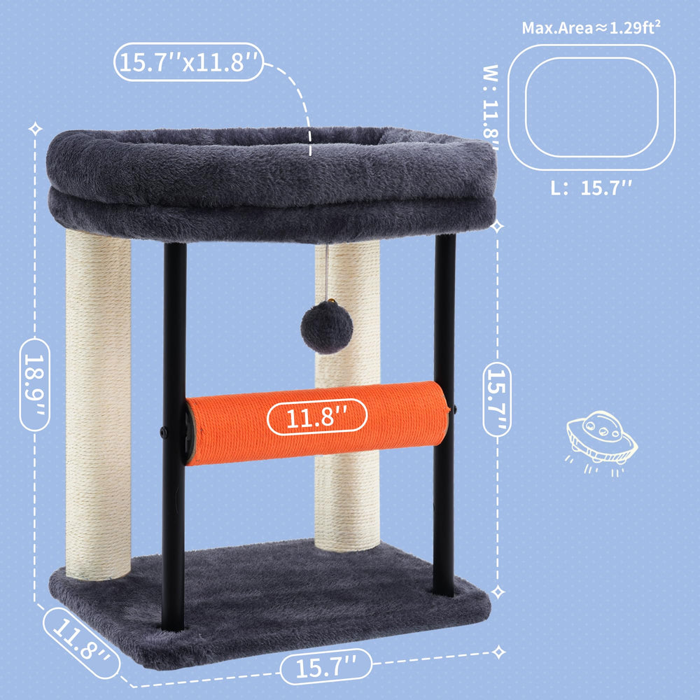 Hey-brother cat tree sisal posts scratch – encourages scratching and furniture protection