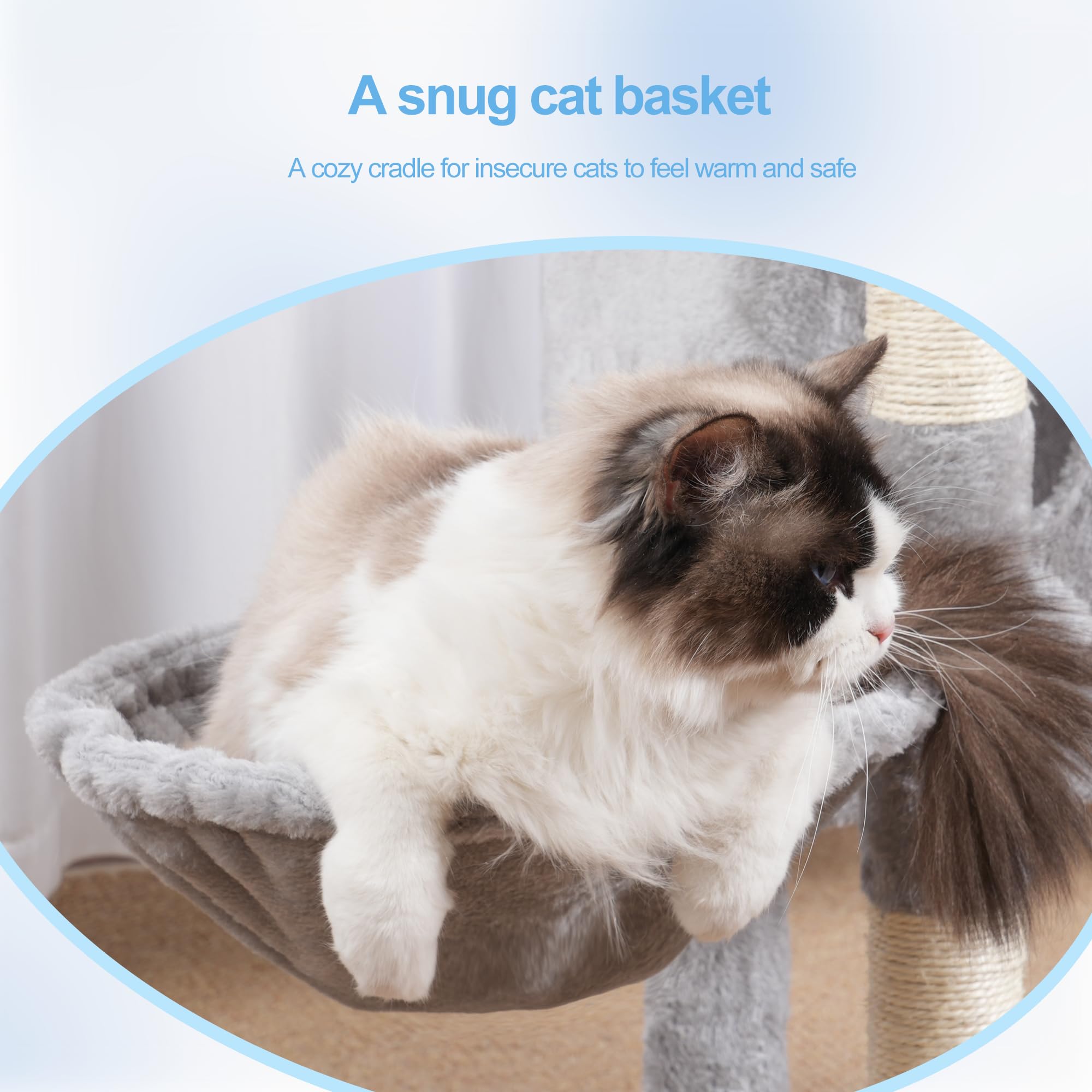 Hey-brother Cat Tree Sisal Scratch Posts offer healthy scratching and claw care