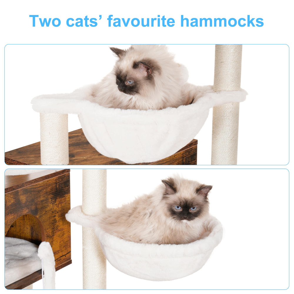 Hey-brother cat tree storage shelf keeps belongings organized and accessible.