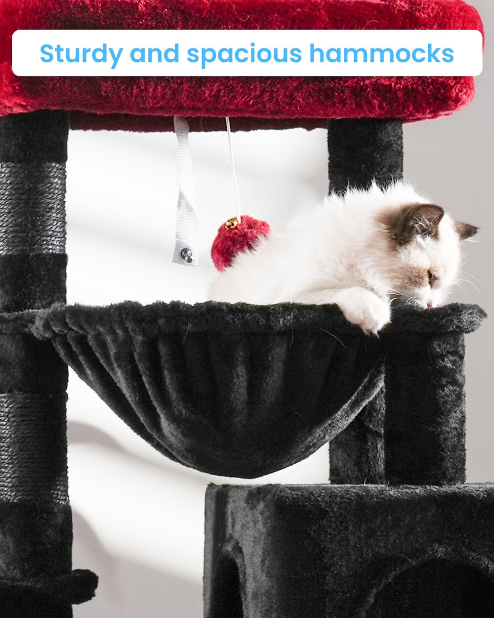 Hey-brother Gothic cat tree big scratcher promotes healthy claws and play