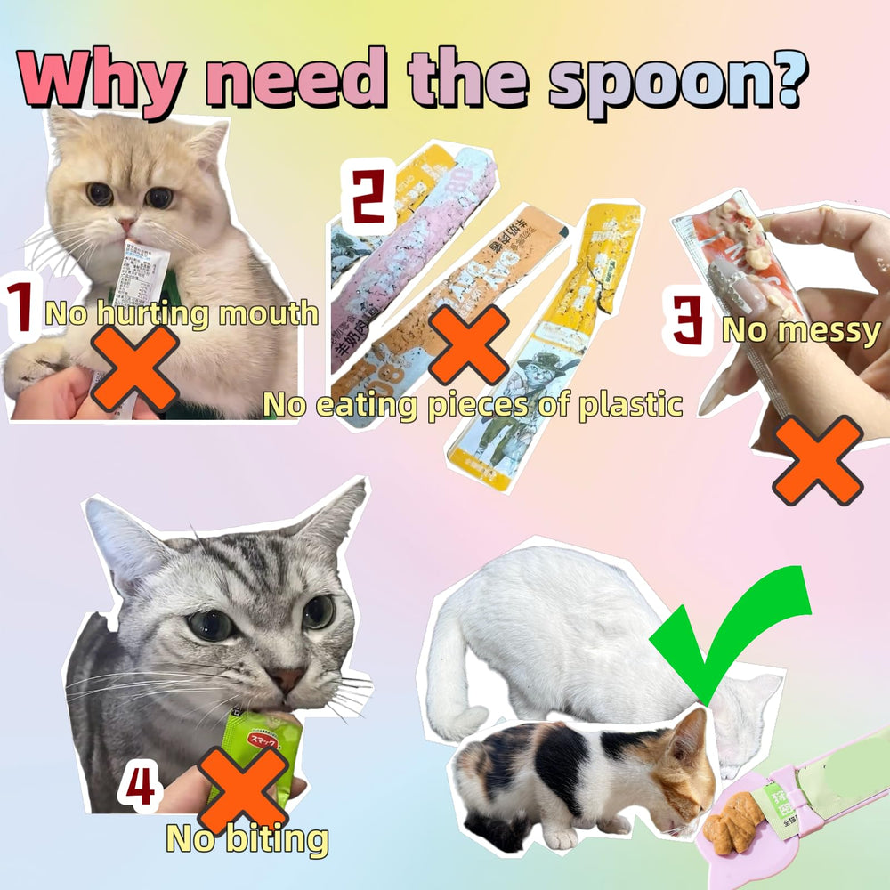 Hey Jumi cat-strip-feeder beige-green dispense action highlights mess-free treat dispensing.