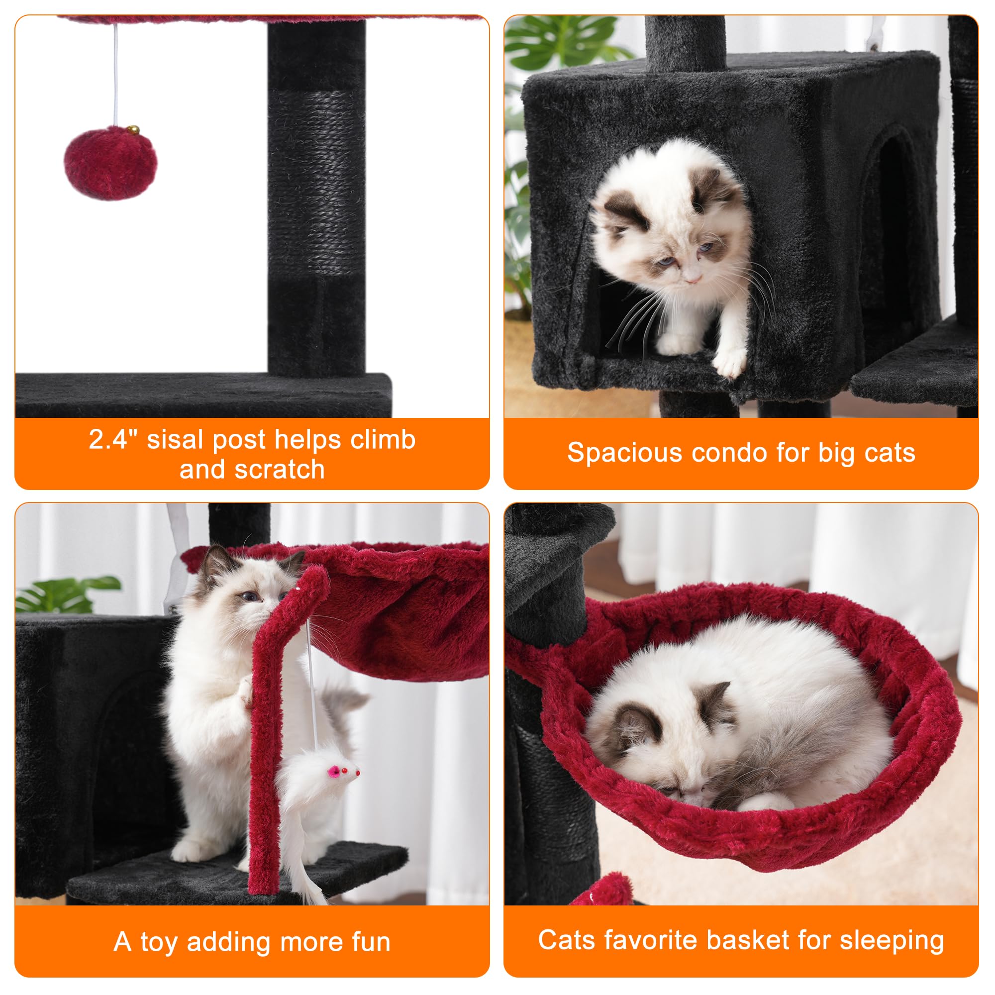 Heybly-cat-hammock-cozy reveals a comfy wrap-around space for relaxing naps.