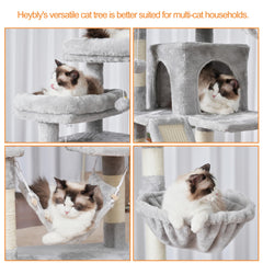 Heybly anti-tip kit keeps the tall structure stable during active play.