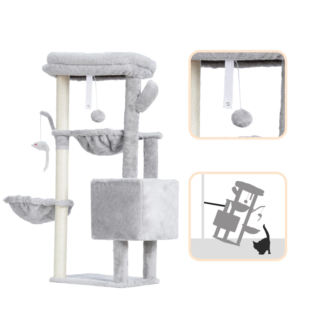 Heybly Cat Tree illustration-guided assembly makes setup quick