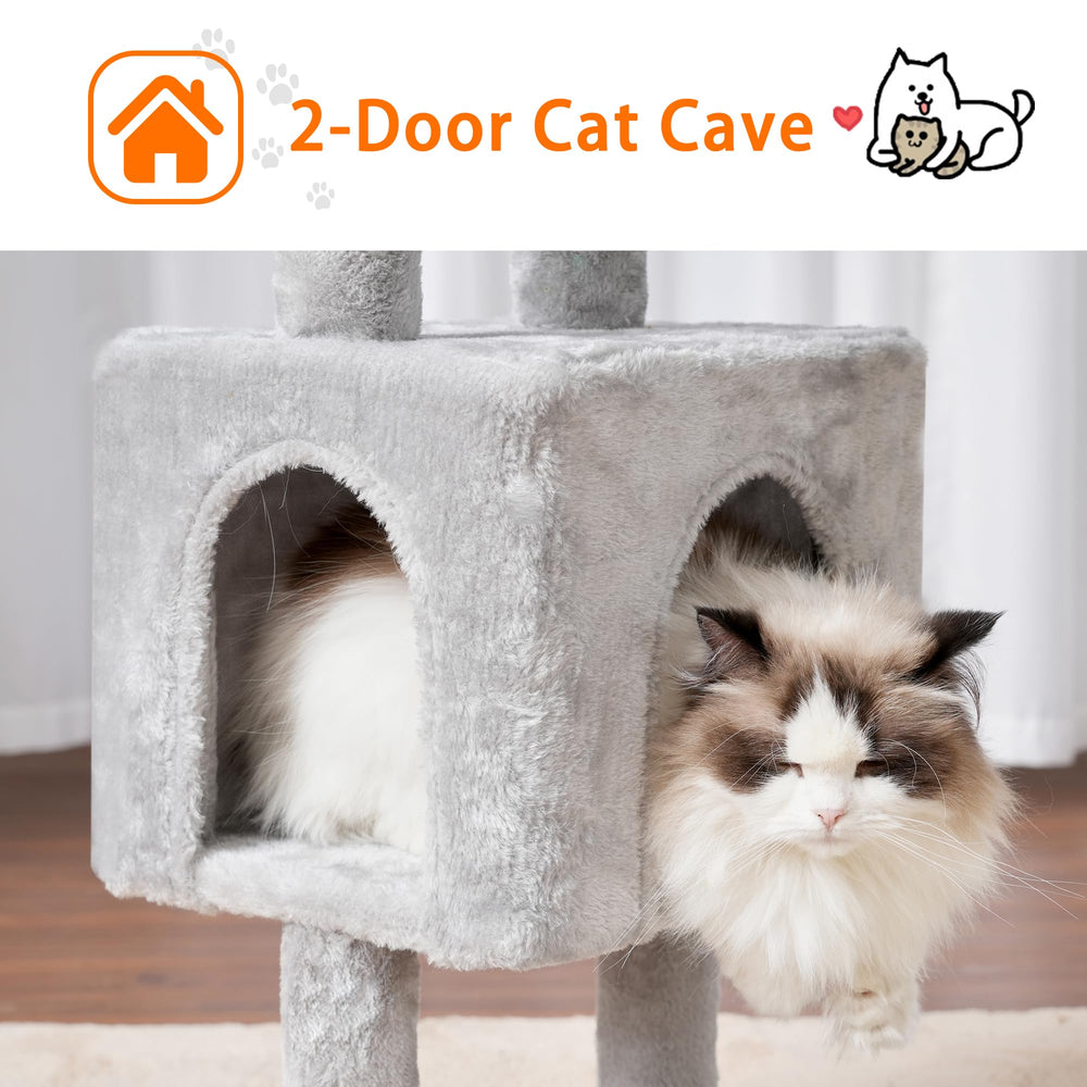 Heybly Cat Tree cactus-inspired design blends with home decor