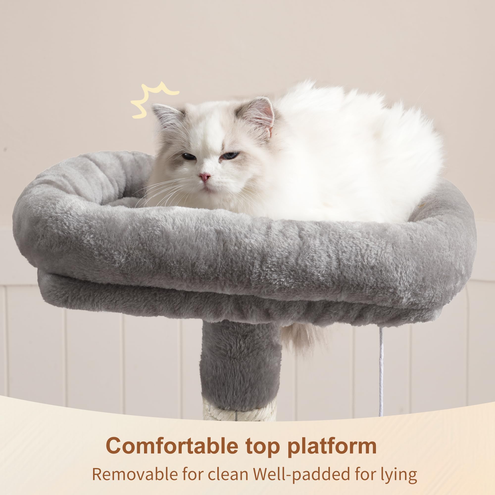 Heybly HCT004SW sisal posts encourage scratching and exercise for cats