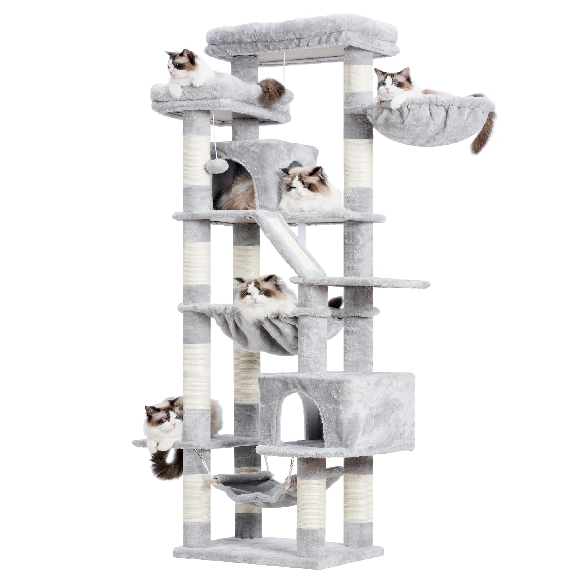 Heybly large scratching pad helps protect furniture during claws-out sessions.