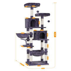 Heybly cat tree sisal posts provide durable scratching spots for claws