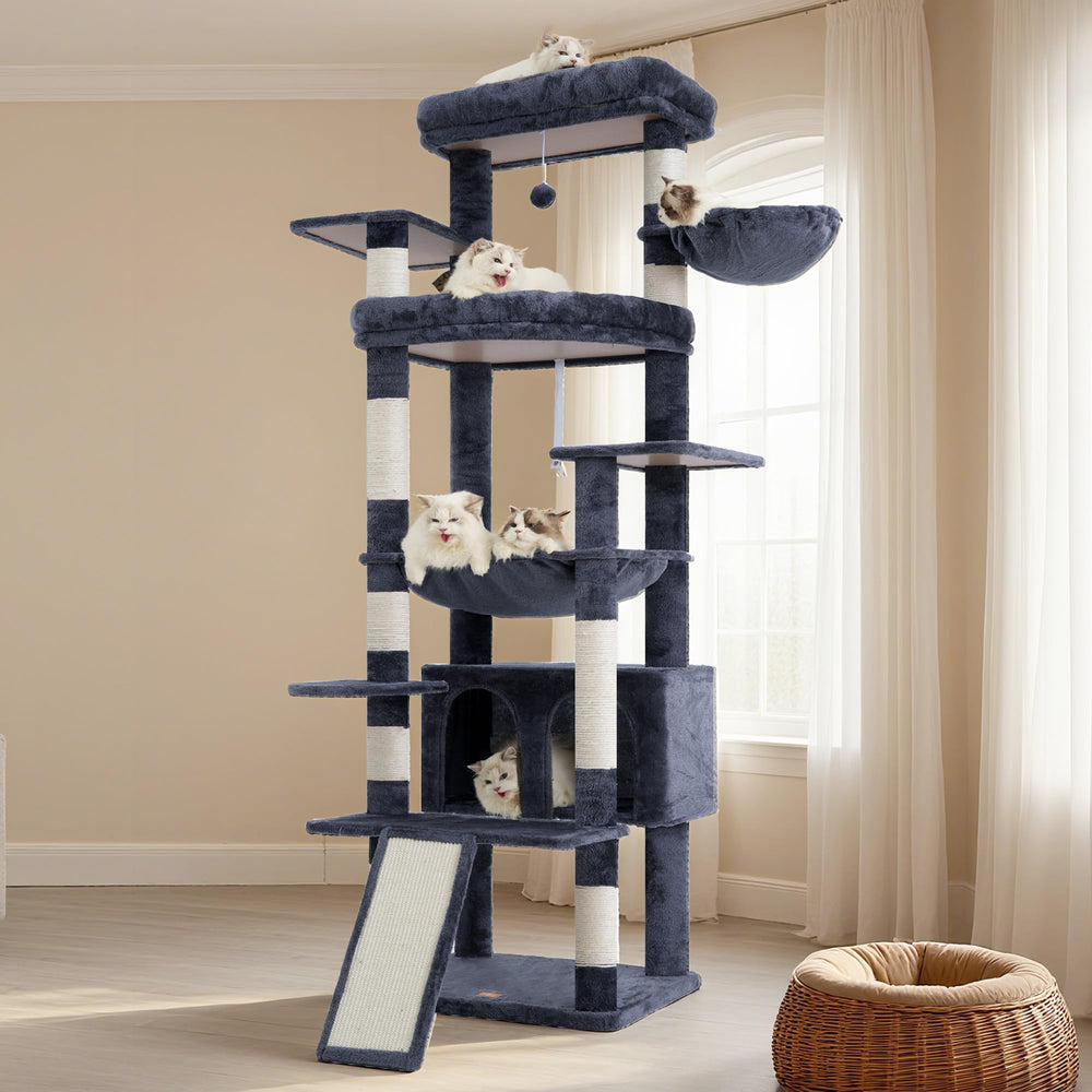 Heybly smoky-gray finish complements modern interiors while blending with furniture.