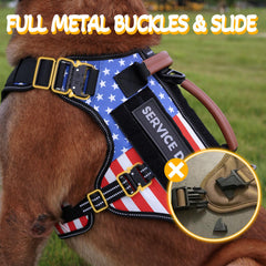 HEYCAHVA service dog vest side MOLLE for gear pouches and hydration