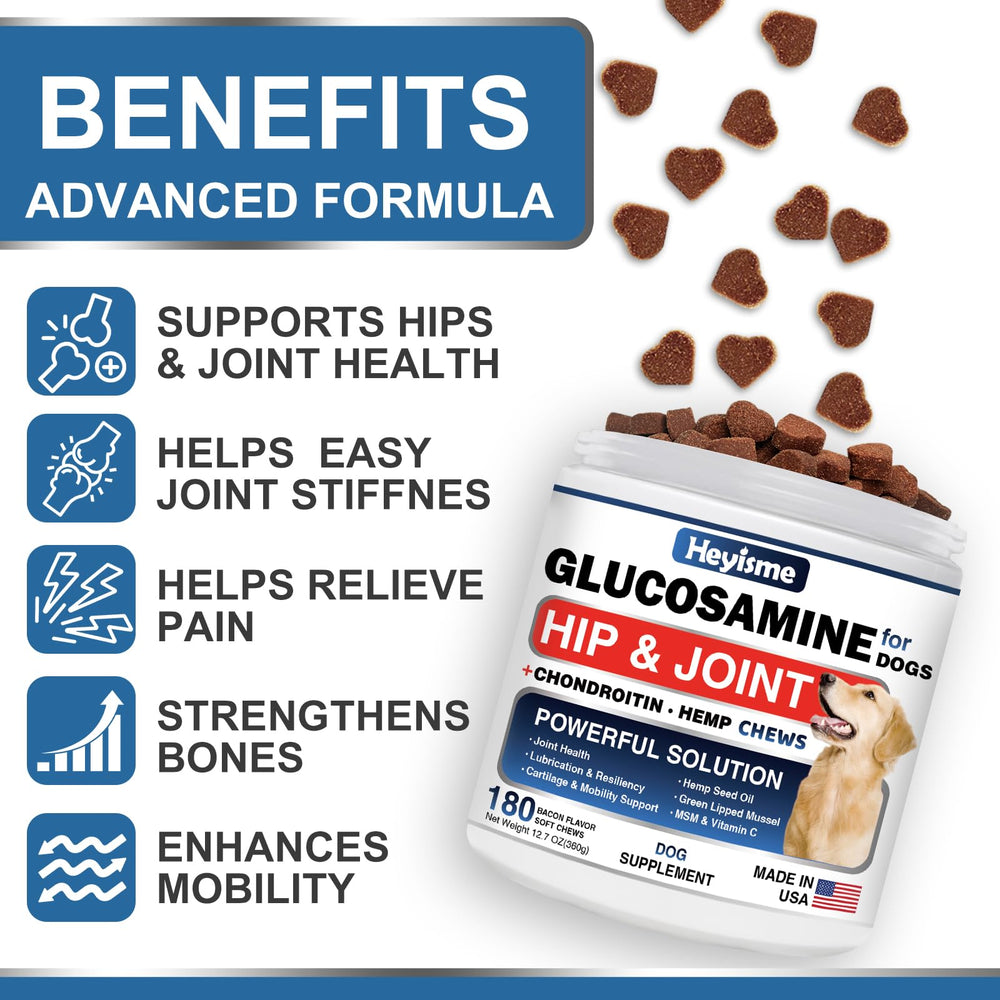 HEYISME hip and joint chews open bottle aid mobility during daily walks