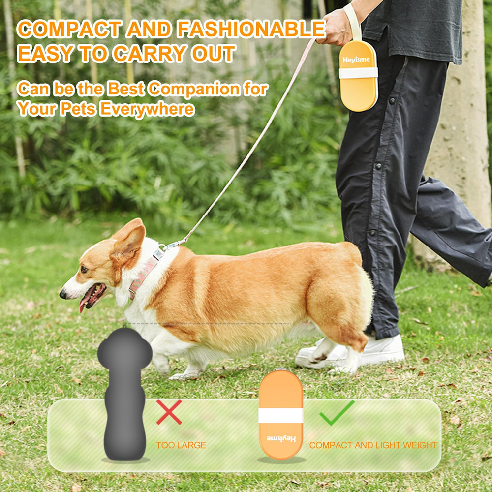 HEYISME leak-proof cap and squeeze bottle demonstrating secure outdoor use.