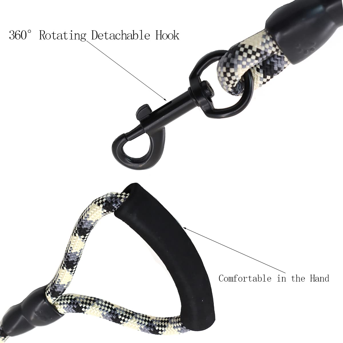 Heyllou 3 Dog Leash durable-nylon-hardware emphasizing heavy-duty build