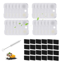 Heynew 24-pack cat fountain filters pack for easy replacement and fresher water.
