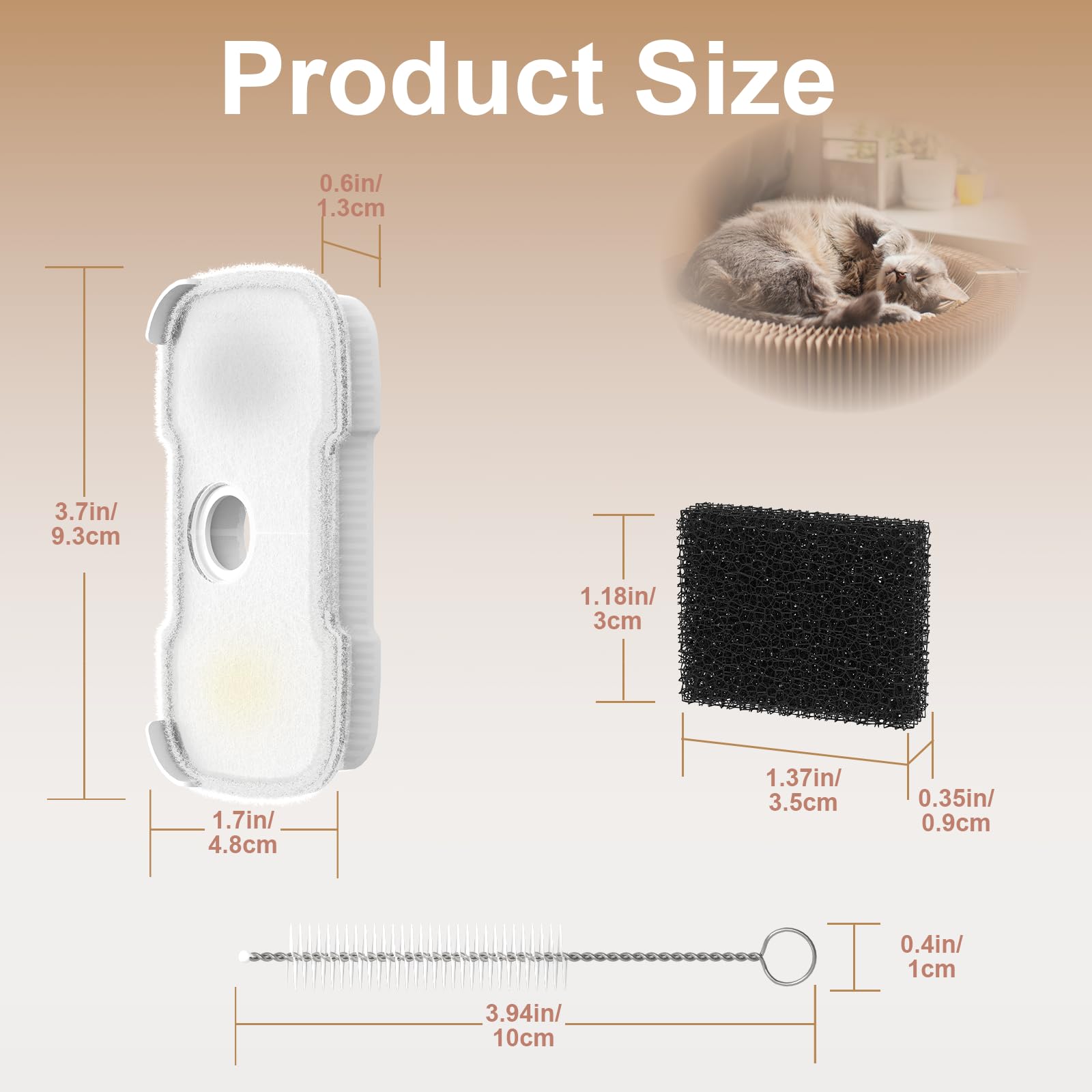 Heynew cleaning brush for fountain supports quick, thorough maintenance.