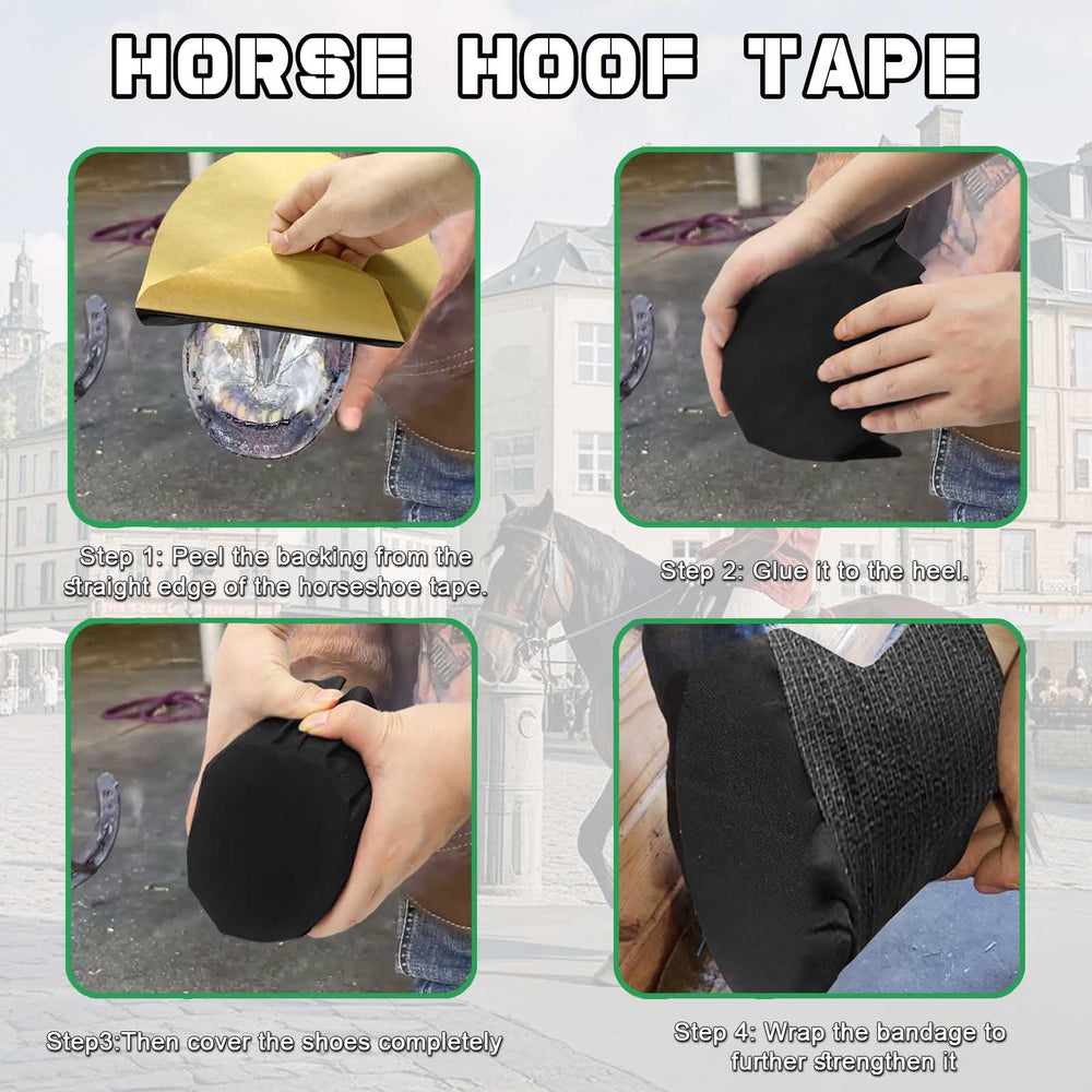 Hezaosth double-protection system guards hoof against debris and mud.