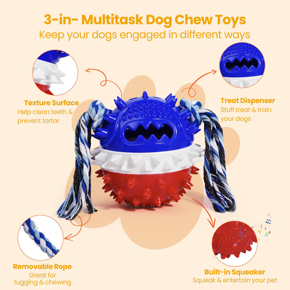 HGB Squeaky Dog Puzzle Toy easy-clean design simplifies after-use cleanup