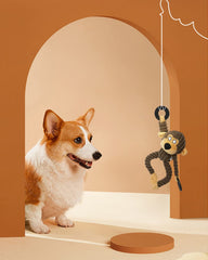 HGB Squeaky Dog Toy features washable fabric for easy cleanup after play