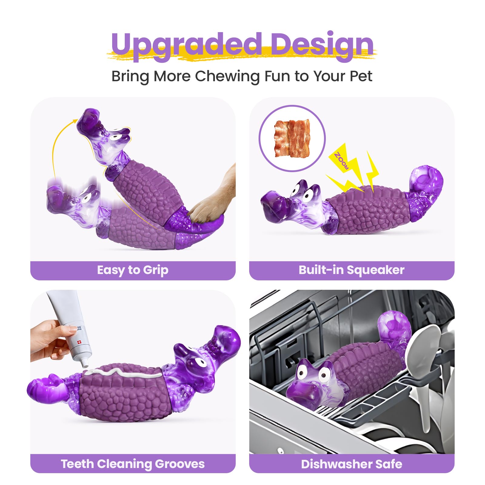 HGB Tough Dog Chew Toy dishwasher-safe cleaning after rugged sessions