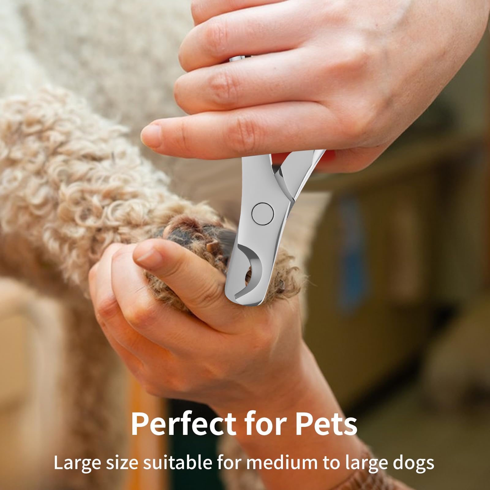 HGdnefen rust-resistant stainless steel dog nail clippers durability and longevity
