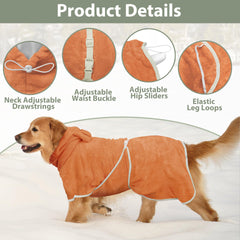 HhiMyOct hooded design bathrobe emphasizes head coverage and quick-dry comfort.