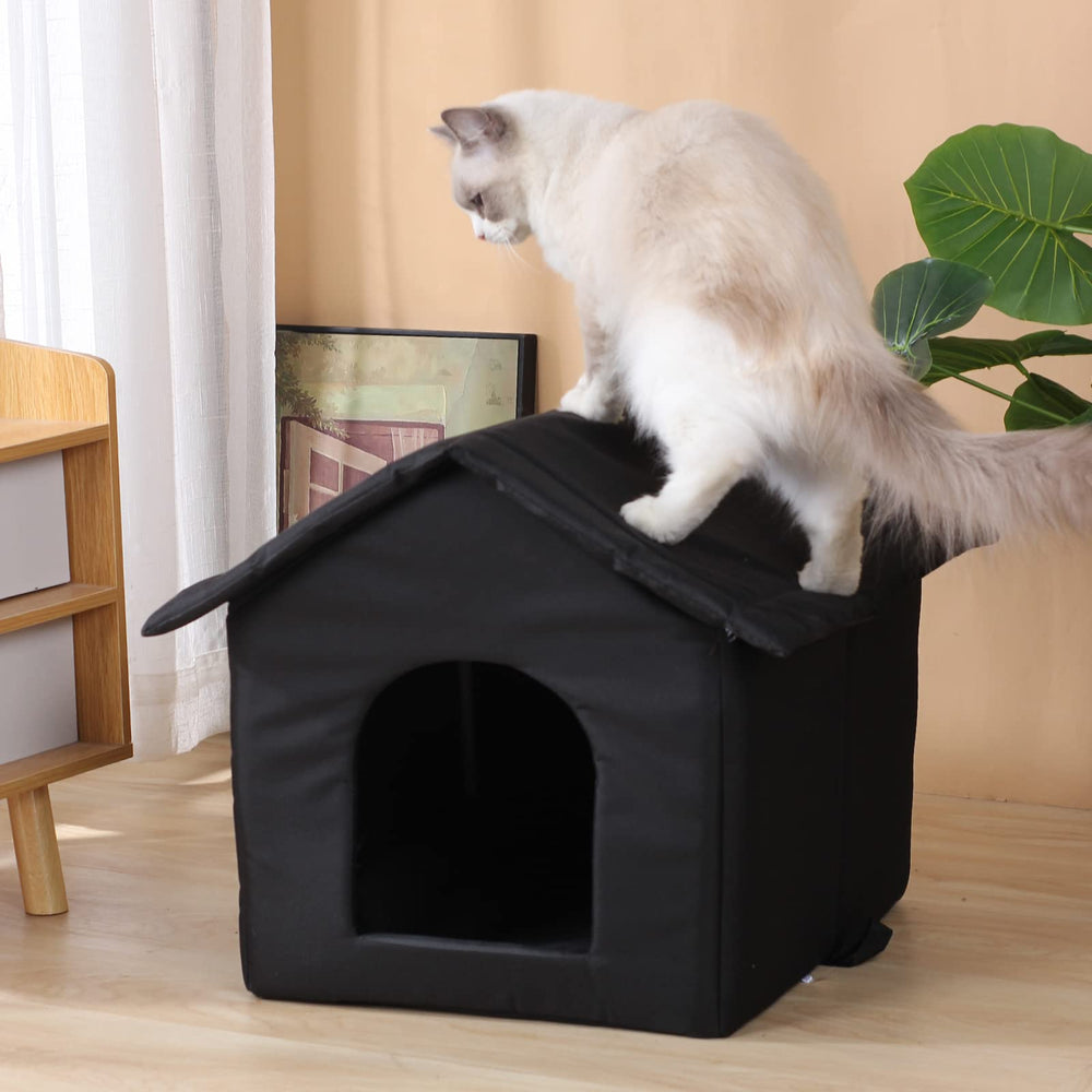 H HONG RI SHENG outdoor cat house size-large accommodates larger pets indoors or outdoors