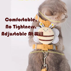 HHSSALIN leash clips securely to the back of the harness for easy attachment