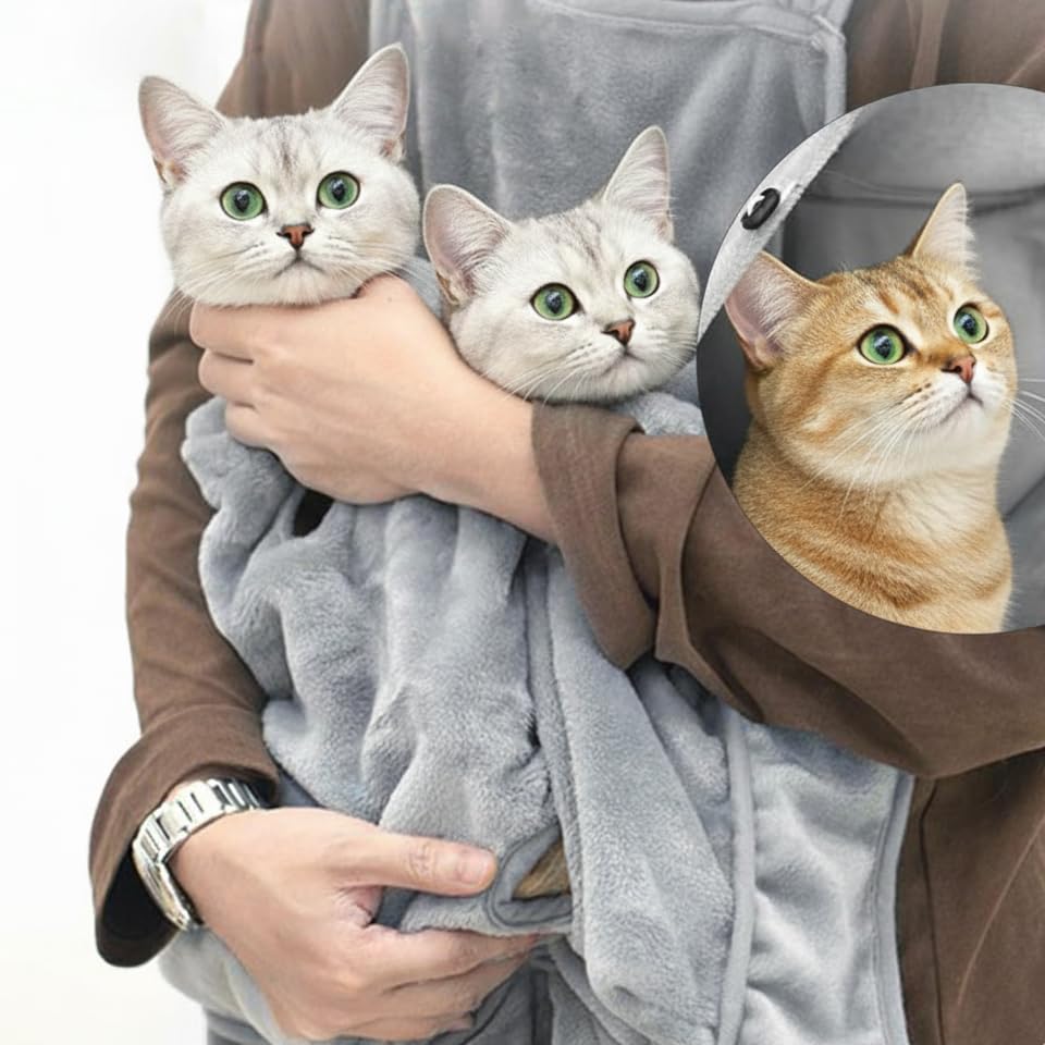 Hhuabeibei cat apron ideal during grooming sessions and chores