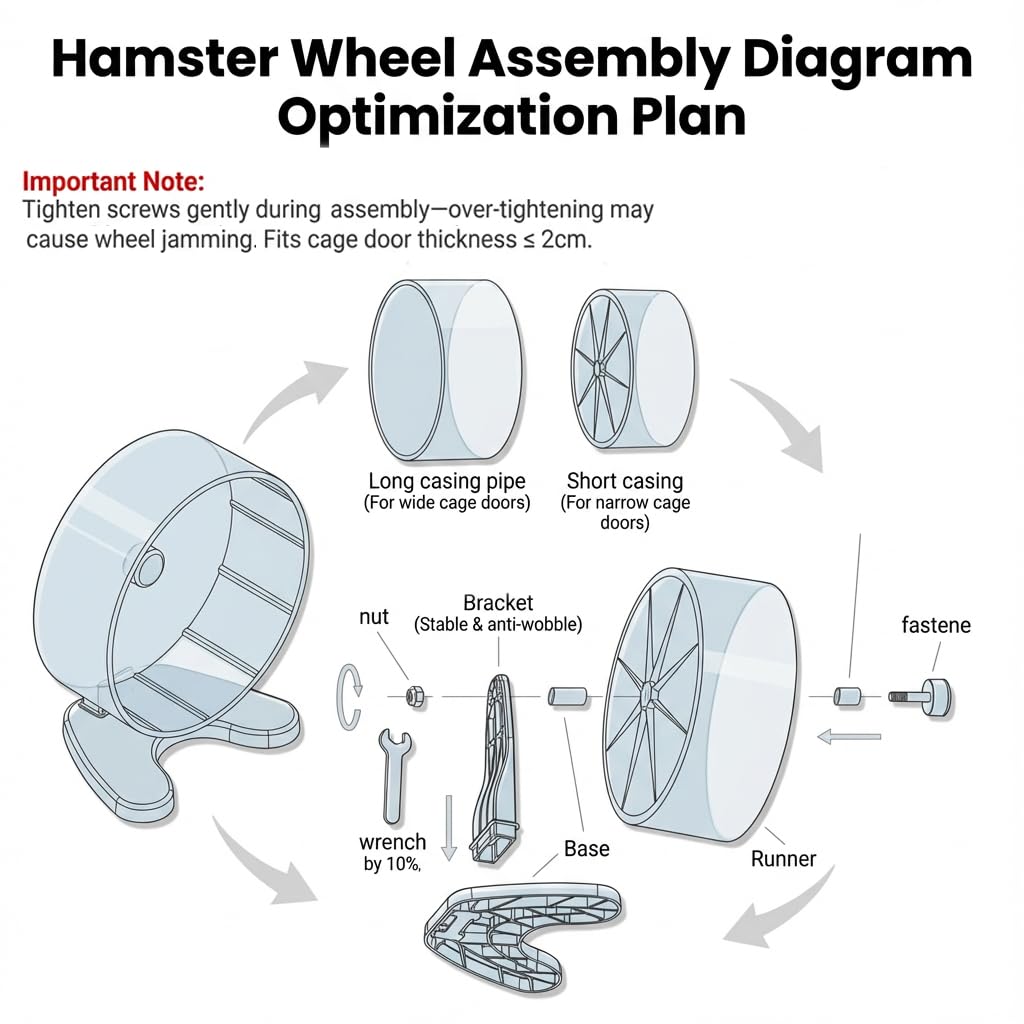 Hi-ERA safe-edges hamster wheel minimizes injury risk during play