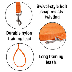 Hi Kiss orange 20ft swivel clip detail highlighting twist-resistance design.