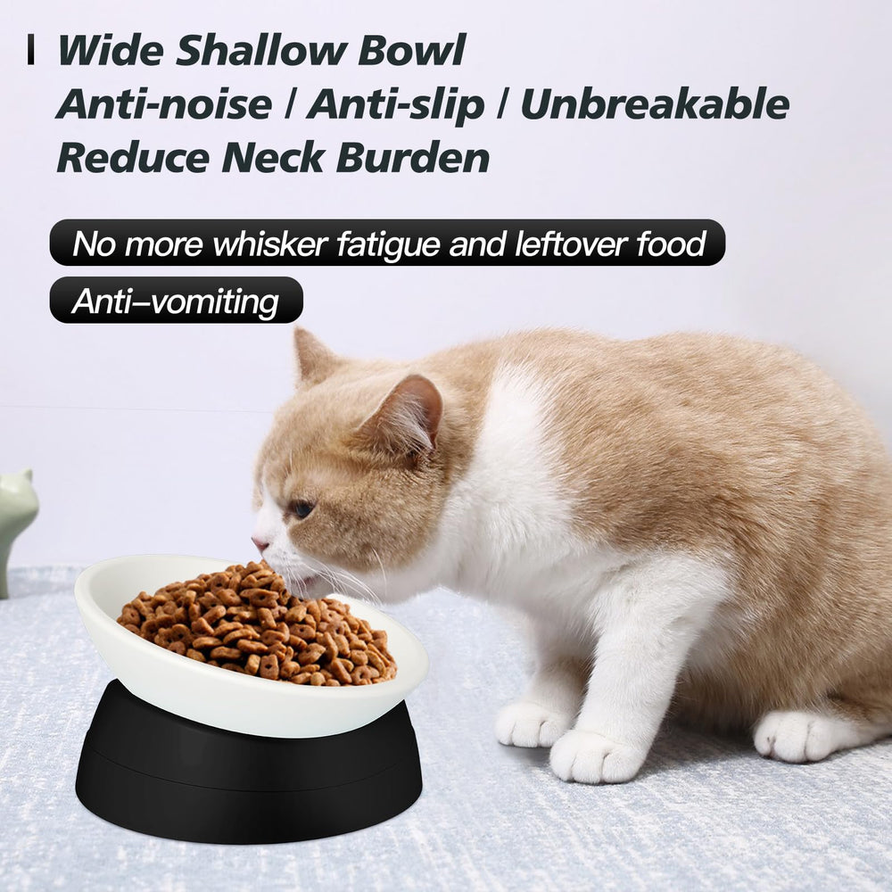 Hi Ravitat non-slip base prevents movement during meals for stability.