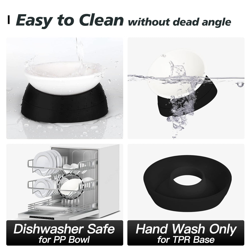 Hi Ravitat thickened plastic construction offers durable daily-use bowls.