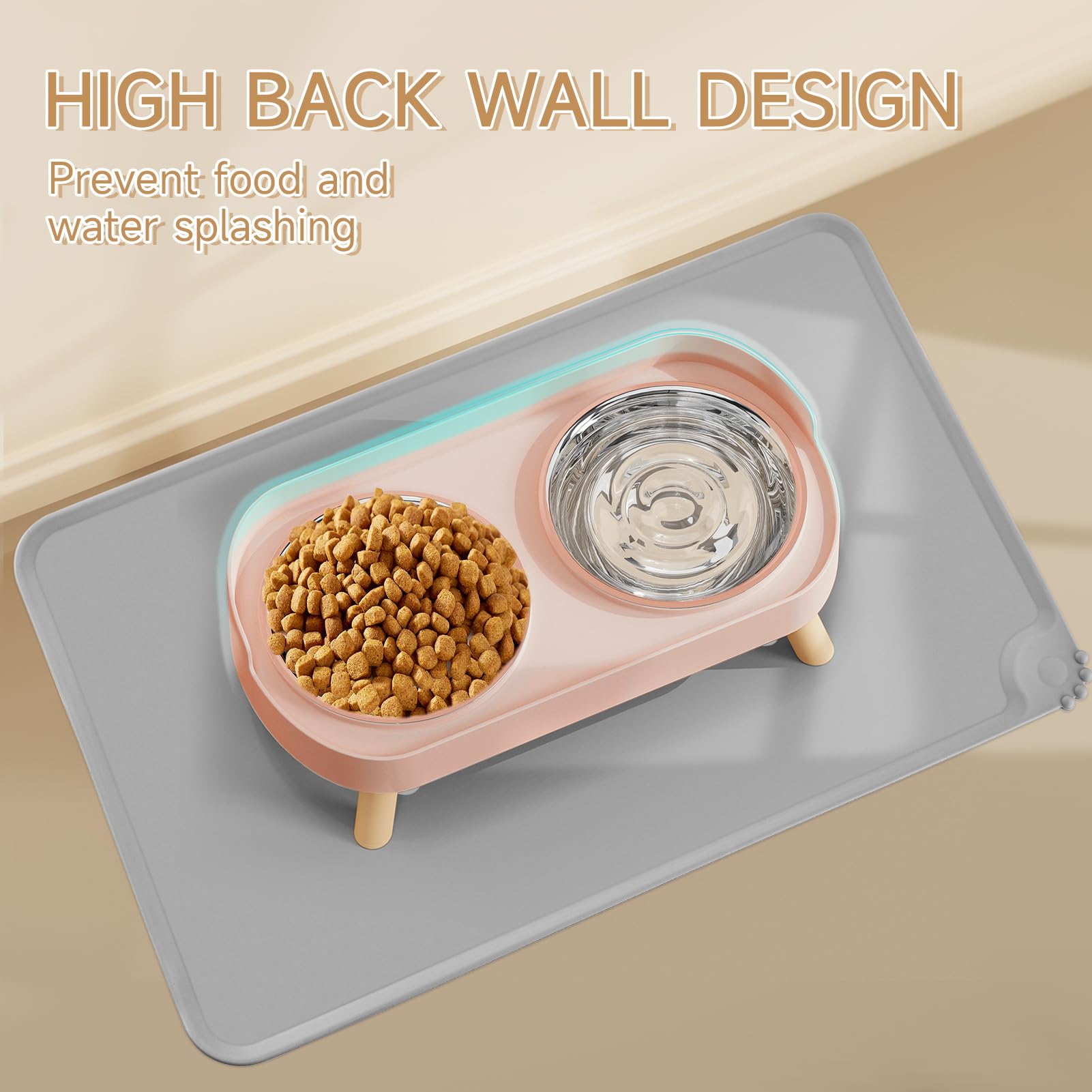 HIAIEVIY silicone food mat catches spills and crumbs during meals
