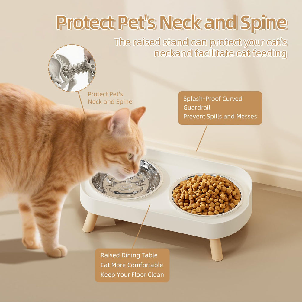 HIAIEVIY raised bowls with non-slip base prevent messy mealtimes