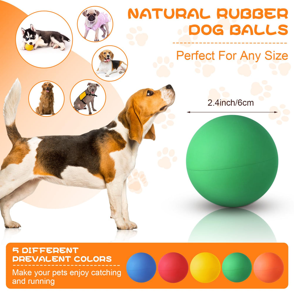 Hiboom bright color dog balls improve visibility during outdoor play and training