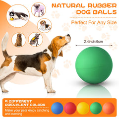 Hiboom bright color dog balls improve visibility during outdoor play and training