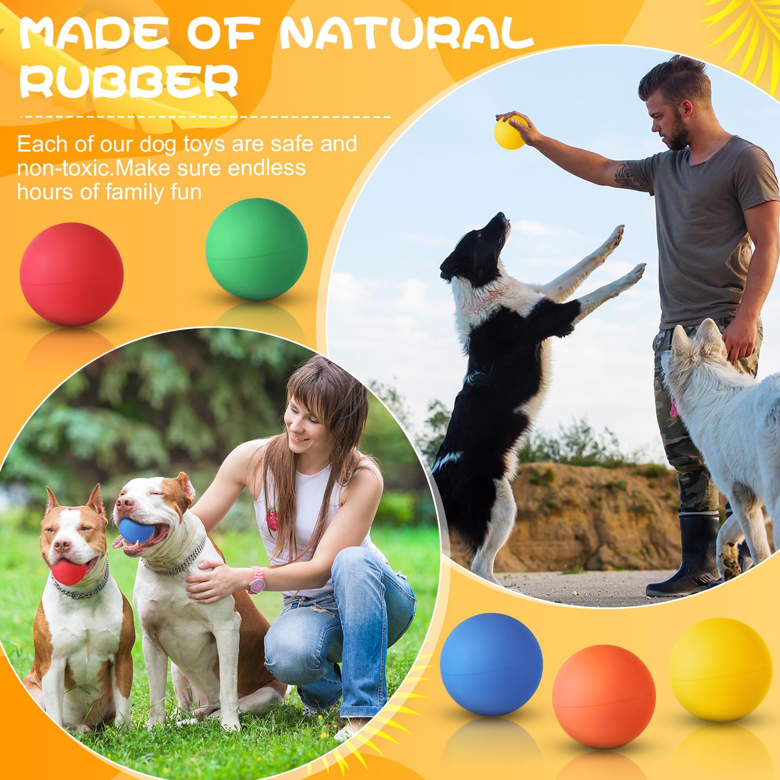 Hiboom durable soft rubber minimizes rough texture and is easy to rinse