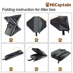 HiCaptain biodegradable bags used as liners to simplify disposal.