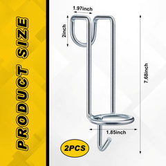 Hicarer tack hook for horses metal 2-pack keeps equipment off the ground.