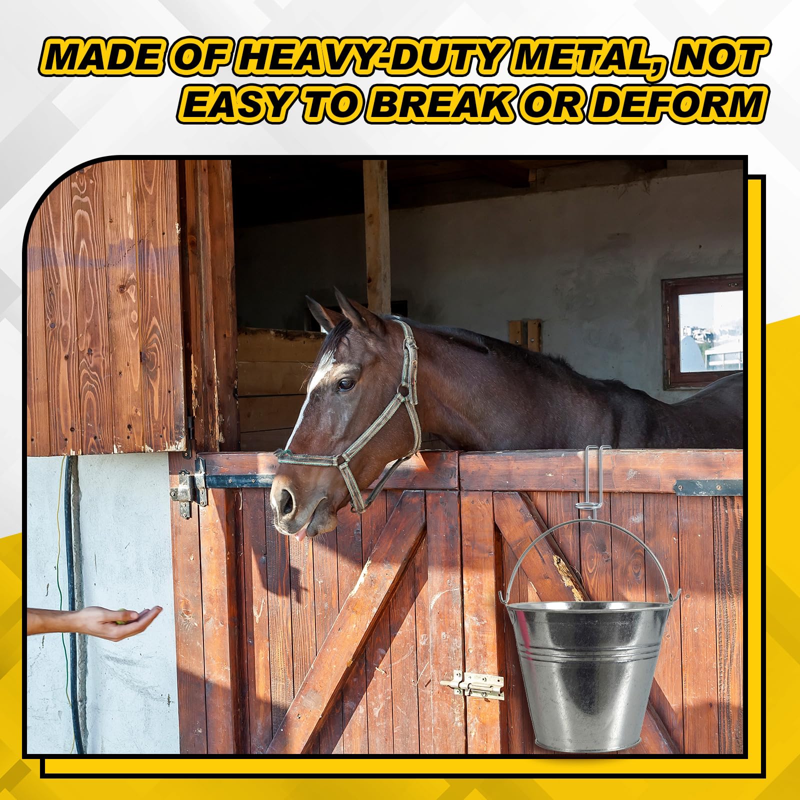 Hicarer weather-resistant metal tack hook withstands varying conditions.