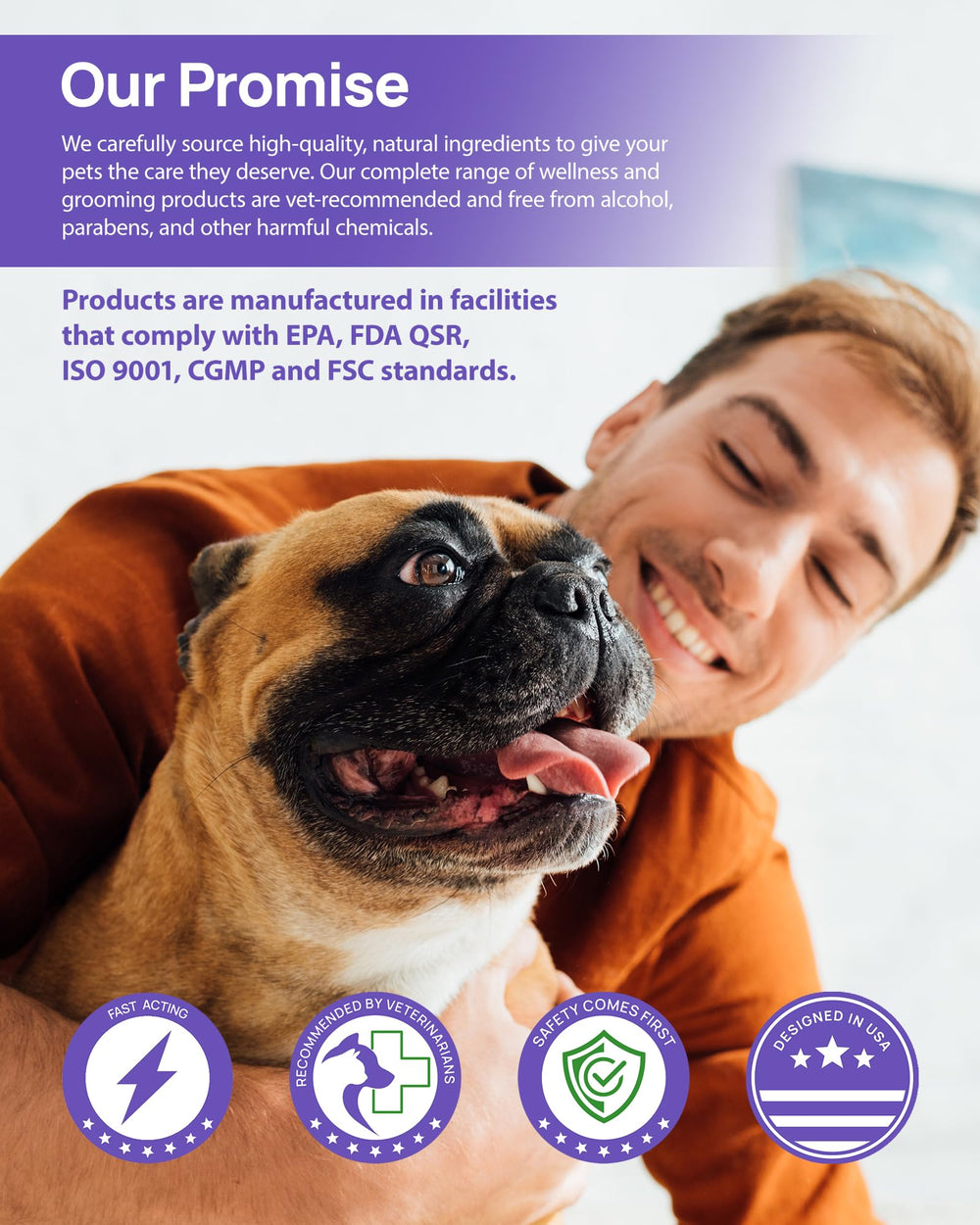 Illustration of odor reduction at the source with HICC PET spray