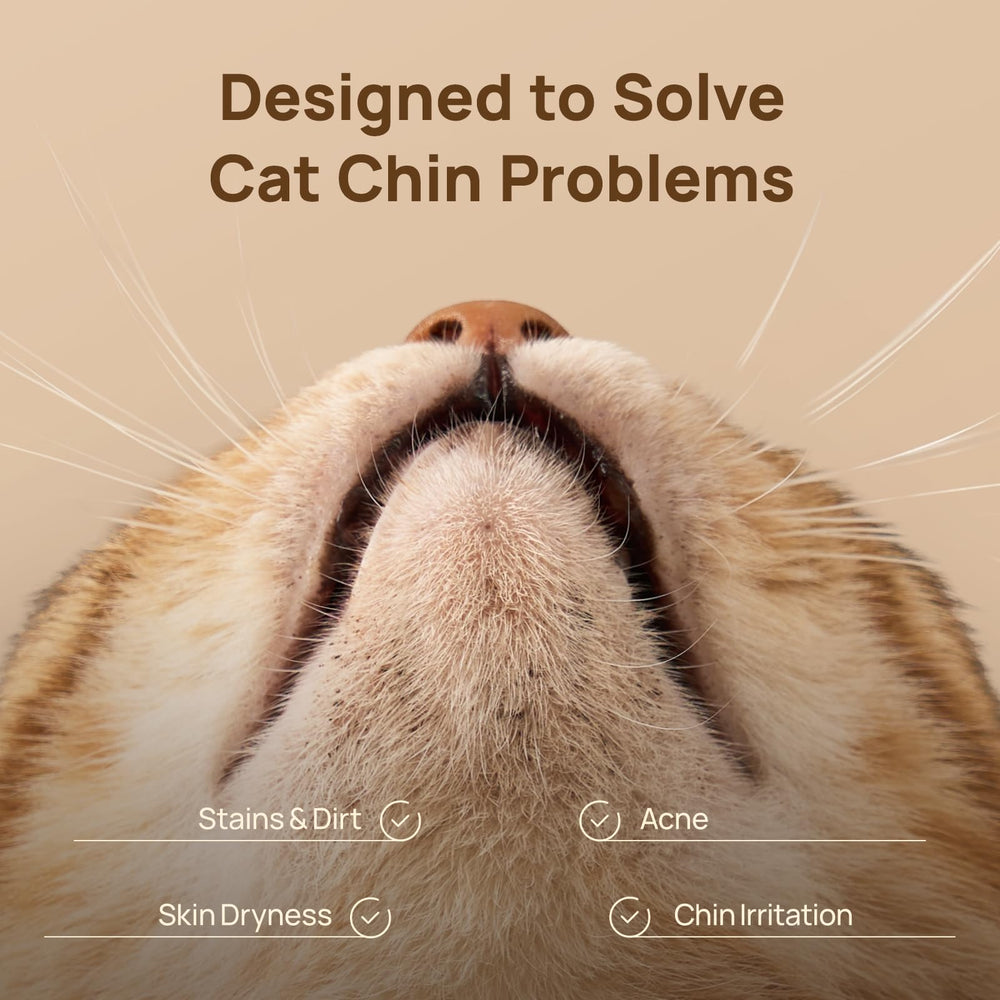 HICC PET Cat Chin Acne Finger Wipes textured-side closeup for deep follicle cleansing
