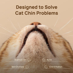 HICC PET Cat Chin Acne Finger Wipes textured-side closeup for deep follicle cleansing
