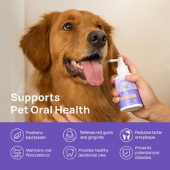 HICC PET spray gumline focuses on reducing plaque buildup and fresher breath.