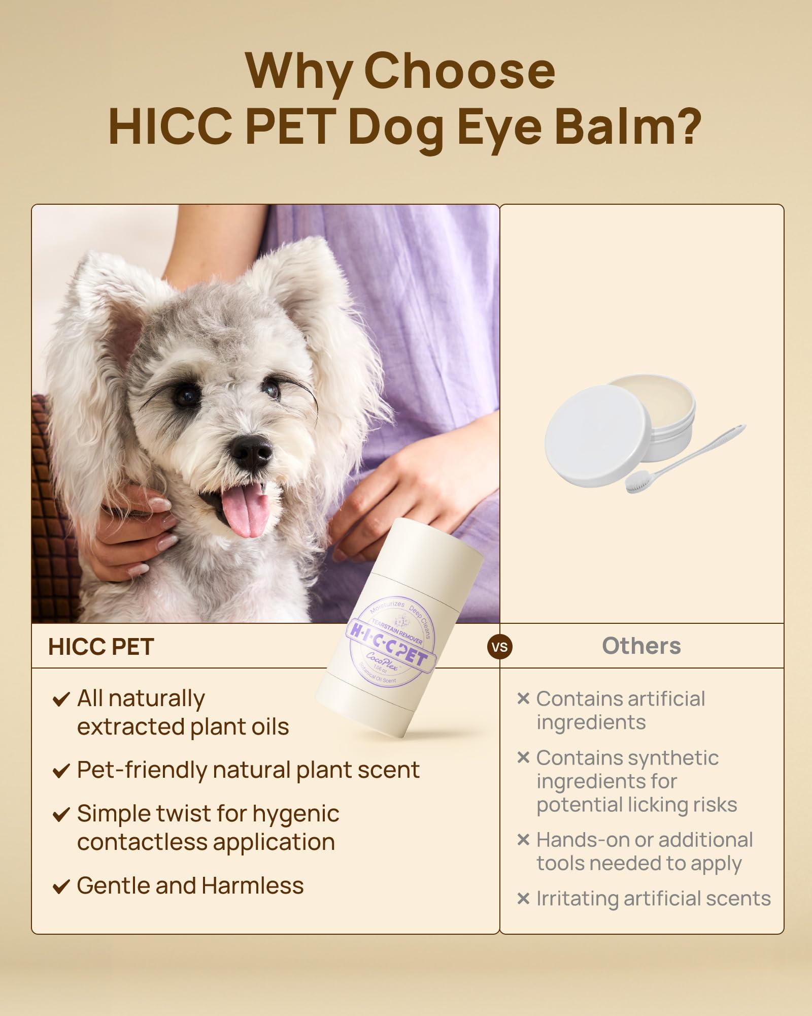 HICC PET Eye Care for Cats offers gentle care around feline eyes with tear-stain support.