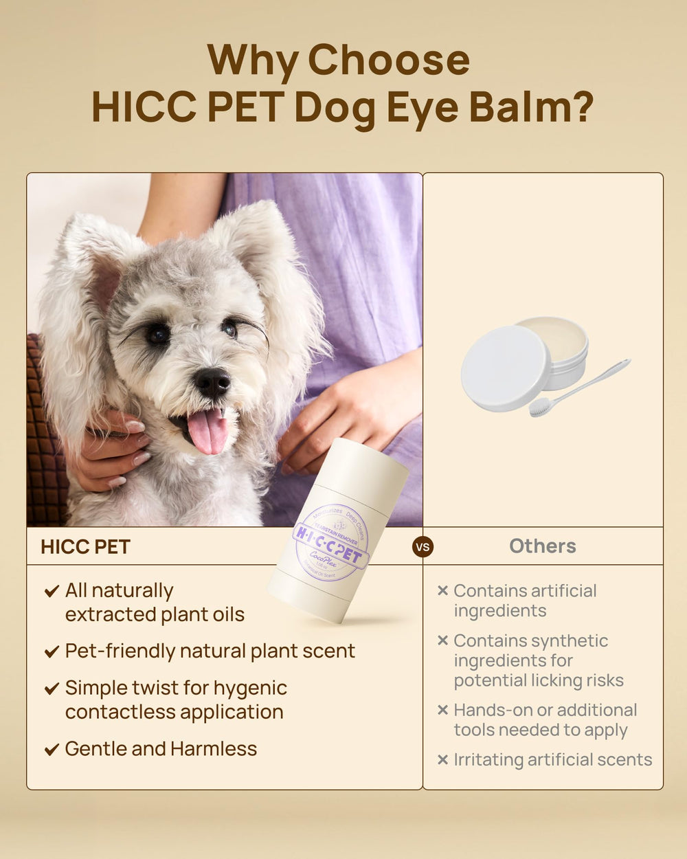 HICC PET Eye Care for Cats offers gentle care around feline eyes with tear-stain support.