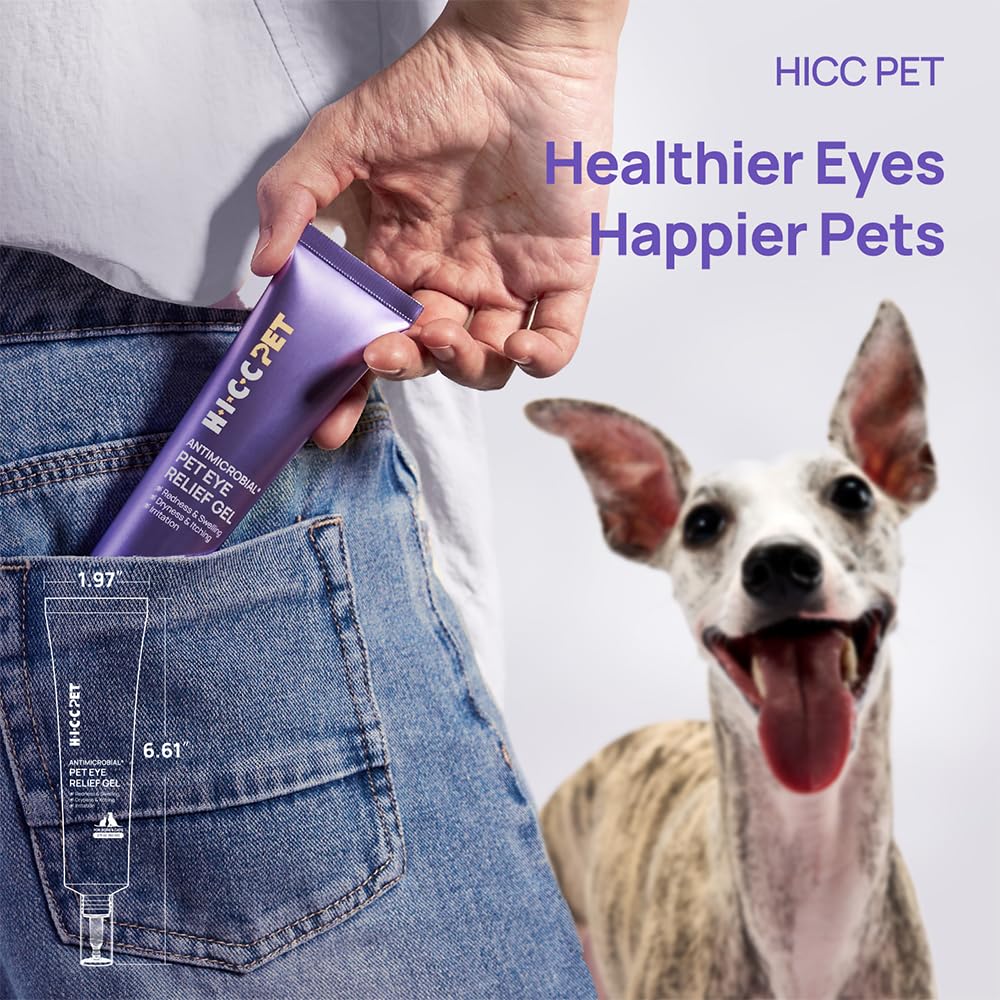 HICC PET Eye Gel provides daily eye hygiene with gentle, non-irritating formula.