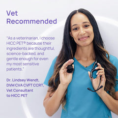 HICC PET Eye Gel dropper tip demonstrates mess-free application.